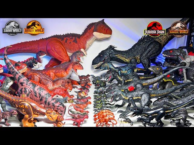 MEGA Carnotaurus VS Indoraptor Toys Collection! Jurassic World Dinosaurs Collection Battle