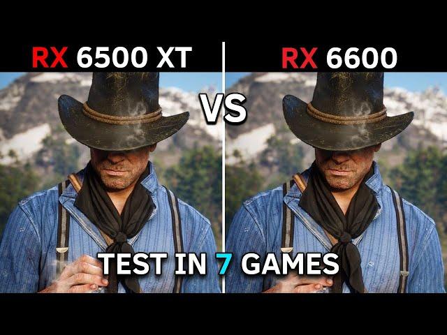 RX 6500 XT vs RX 6600 | Test in 7 Games | 2022