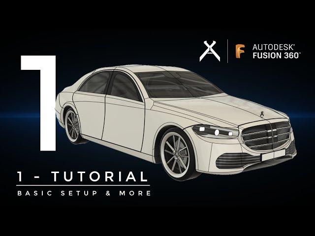 How to Model a Car in Fusion 360 | Tutorial 1 - Setup | Step-by-Step (4K) #Autodesk #Fusion360