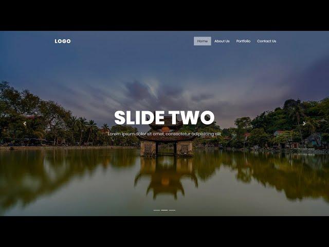 Bootstrap 4 Landing page with carousel slider | Homepage Designs