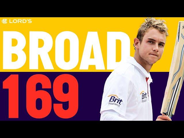  Stuart Broad With The BAT! | 169 At Lord's | England v Pakistan 2010