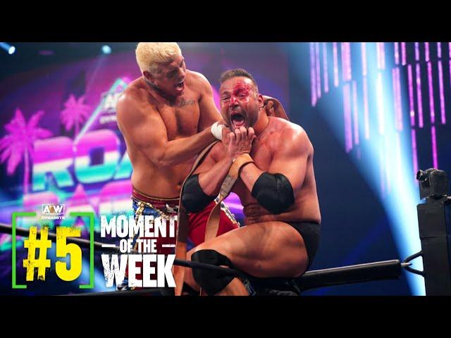 Cody Rhodes and QT Marshall Take Their Strap Match to South Beach | AEW Dynamite: Road Rager, 7/7/21