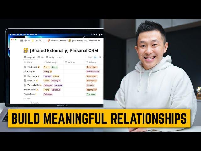I Built a Personal CRM on Notion (template included)!