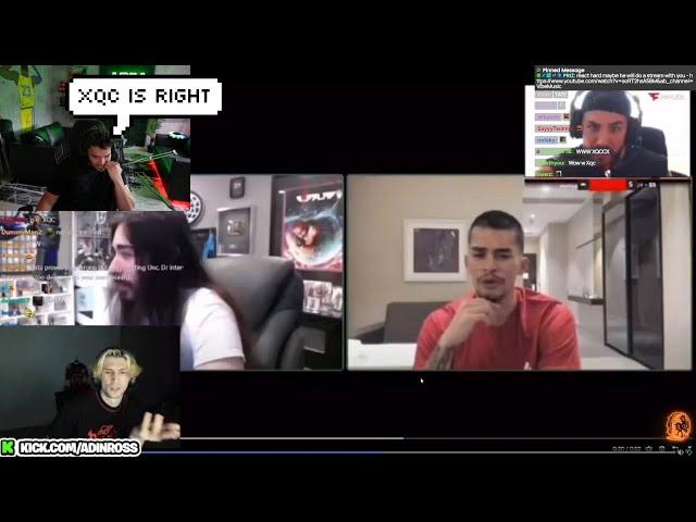 Adin Ross applauds xQc for saying he "wouldn't let his Child use Puberty Blockers"