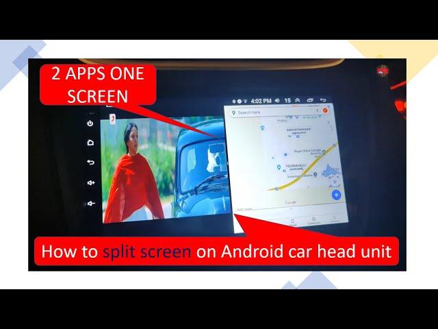How to split screen on android car head unit | Split screen android car player