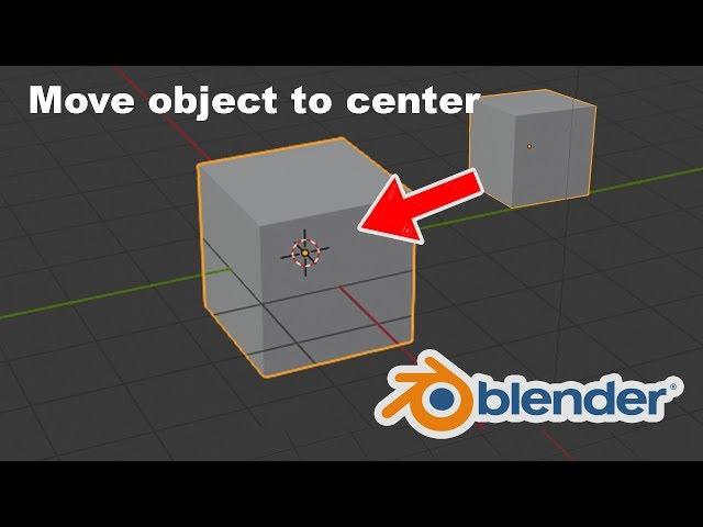 blender move object to center