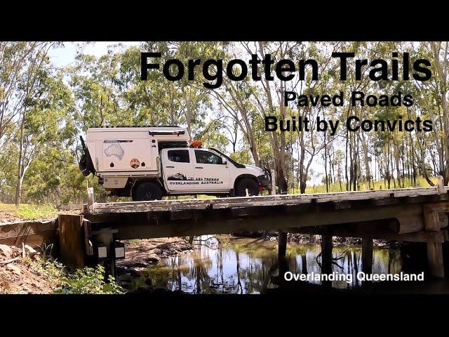 Forgotten Tracks, Paved Roads Built by Convicts 160 years ago. Isla Gorge NP camping. 4x4 TrekOZ