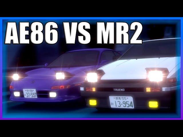 INITIAL D - AE86 VS MR2 [HIGH QUALITY]