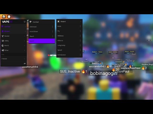 Roblox BedWars Script (Vape V4)