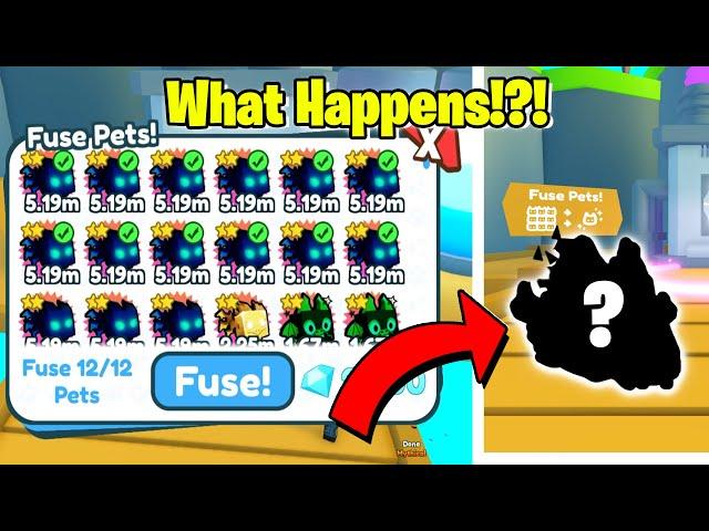 WHAT HAPPENS when you FUSE 12 RAINBOW AGONY in Pet Simulator X (Roblox)