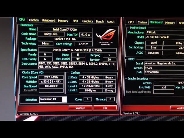 i7  7700k kaby lake Delidded     Overclocking @ 5,3GHz