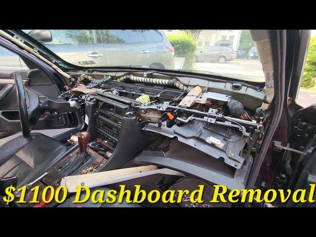 Removing the Leather Dash | e38 750il Partout | 4k #Bmw