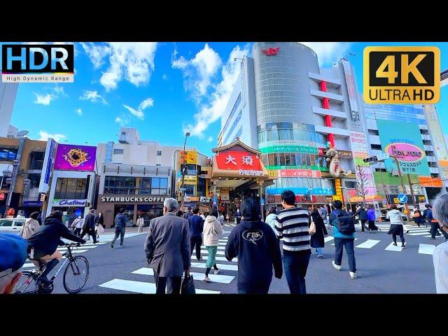 4K HDR Japan Walk - Walking in Osu Nagoya 2024 neighborhood | Relaxing Natural City Ambience