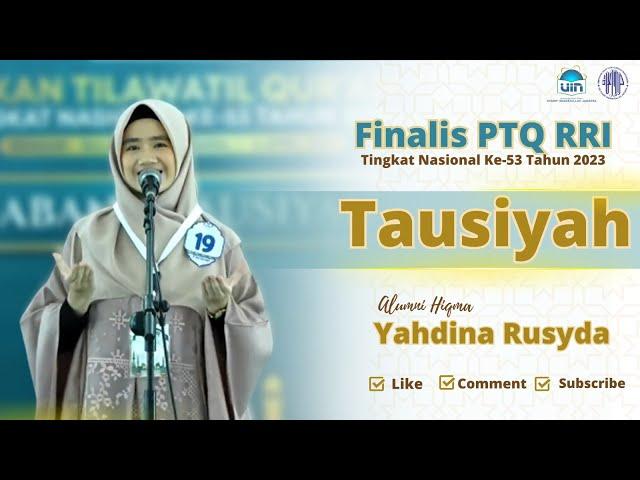 LUAR BIASA! JUARA HARAPAN 1 PTQ RRI CABANG TAUSIYAH | YAHDINA RUSYDA ALUMNI HIQMA UIN JAKARTA