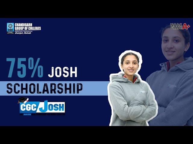 A Shining Star at CGC Jhanjeri!  | Josh Scholarship Winner  | B.Com. LLB Success Story