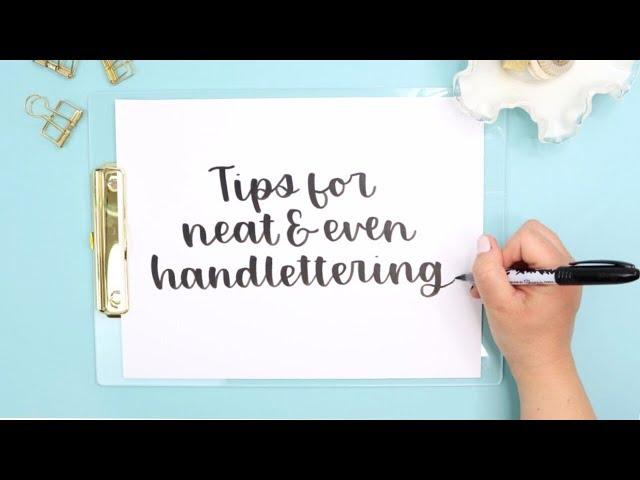 Beginner Brush Lettering | 6 Tips for Neat Handlettering | How to Handletter