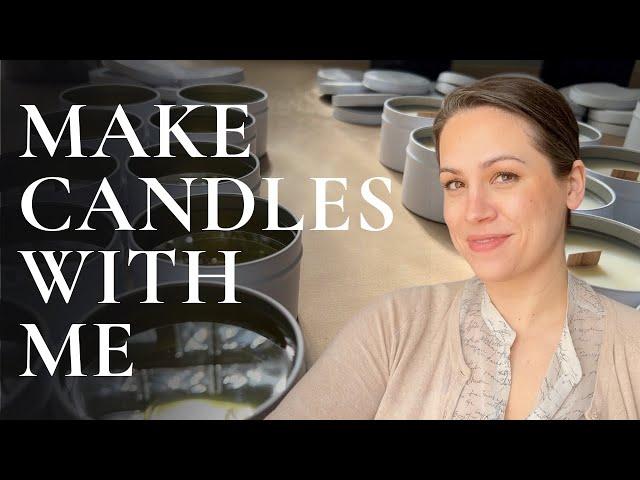 Make Candles with Me | Small Handmade Business | Soy Wax | DIY | Tips & Tricks