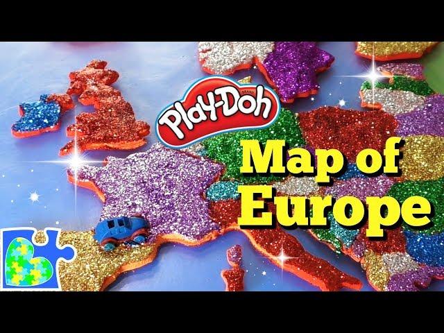 Map of Europe for Kids: Learn the Countries of Europe: Amazing Play-Doh Puzzle of the Continent!