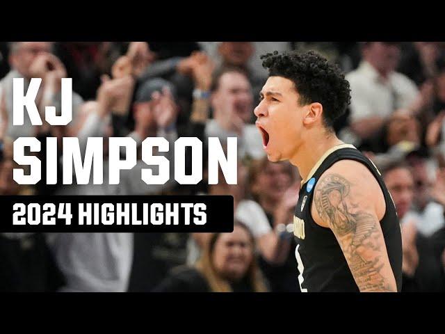 KJ Simpson 2024 NCAA tournament highlights