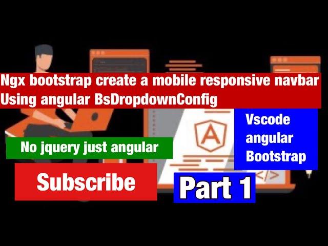 Angular tutorial Create a Responsive Navbar with Ngx-bootstrap and implement  Routing part1