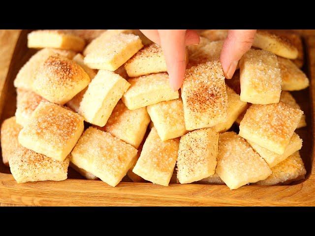 The SIMPLEST COOKIE in 10 Minutes  Quickie cookie |	inexpensive recipe for farmer CHEESE Cookies!