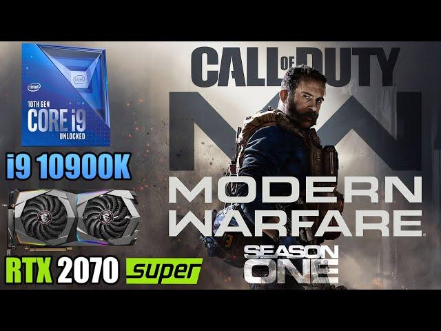 COD: Modern Warfare - RTX 2070 Super + i9 10900K - 1080p, 1440p & 4K - High/Low Settings - Season 1