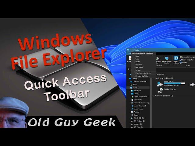 Windows File Explorer - Adding Functions to the Quick Access Toolbar