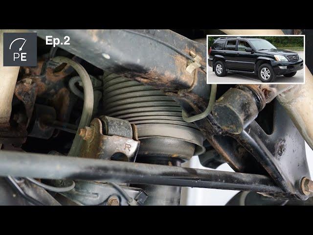 High Mileage GX470 Restoration | Ep.2 | Air Springs, Drivetrain fluids, CV Axle, Brakes