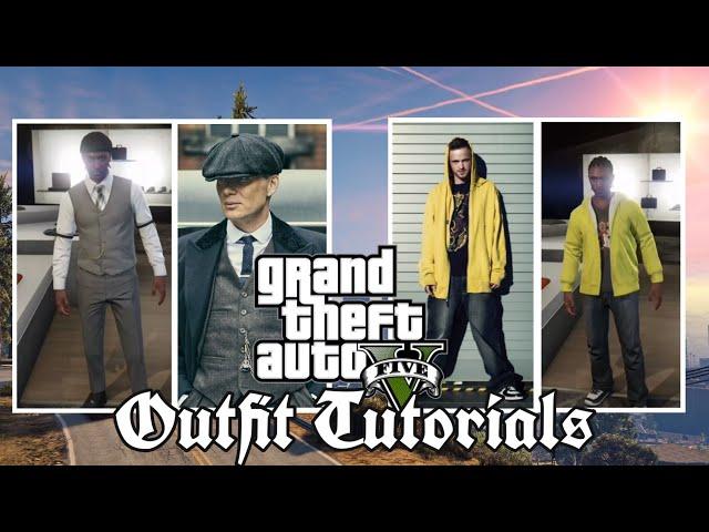 GTA 5 Outfit Tutorials! (Hitman, Jesse Pinkman, Tommy Shelby, Michael Scofield, Joker)