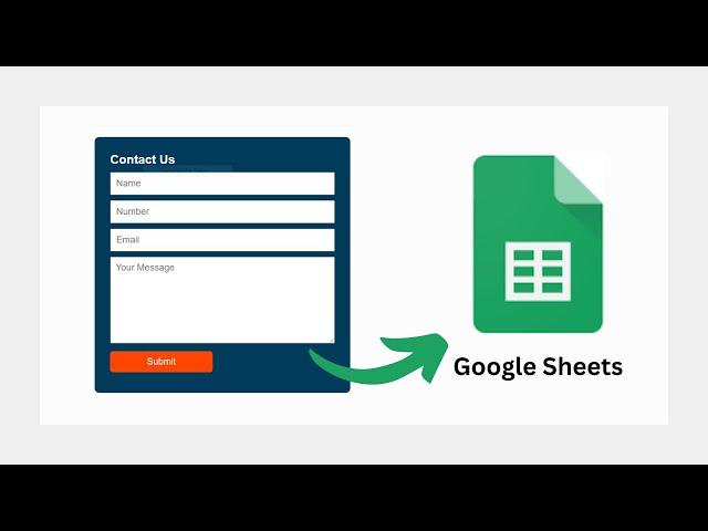 Google Sheets | How To Send HTML Form Data To Google Sheets