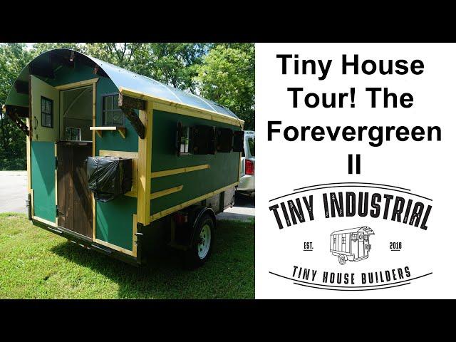 Tiny House Video Tour of "Forevergreen II" - Glamping Comfort and Coziness in a Gypsy Wagon Format!