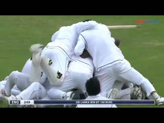 Winning moment Sri Lanka Vs England 2nd Test Leeds 2014