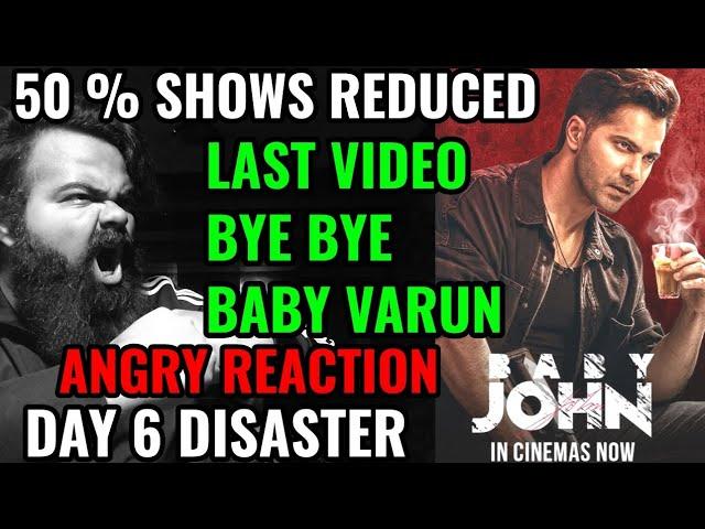 BABY JOHN BOX OFFICE COLLECTION DAY 6 | ALL TIME DISASTER | ANGRY REACTION | VARUN DHAWAN