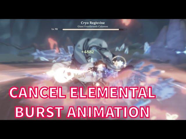 How to Cancel Elemental Burst Close Up Animations? (Easiest Method) | Genshin Impact