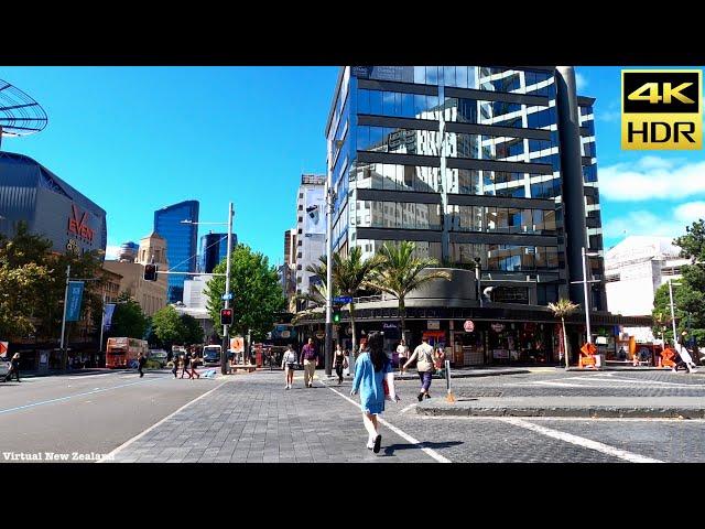 【4K HDR】Walk Tour Auckland City New Zealand!