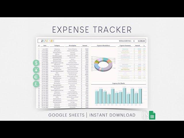 Expense Tracker - Google Sheets Template