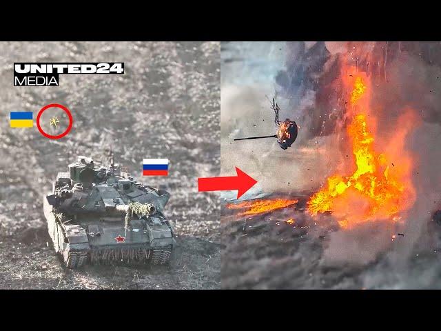 Ukrainian Dr0nеs Chаse Russian Tanks. These Аttаскs Were Thwarted by FPV Dr0nes