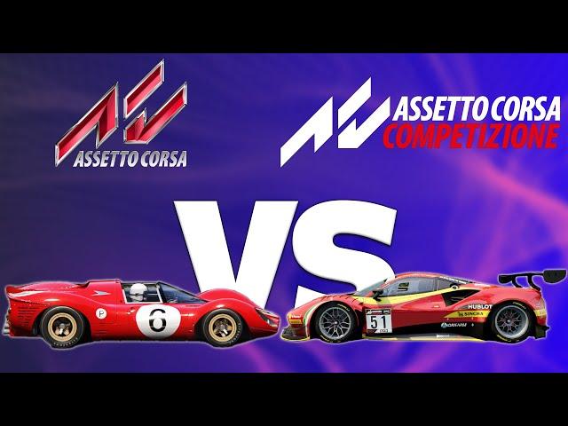 The Differences between Assetto Corsa and Assetto Corsa Competizione