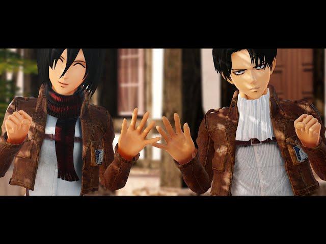 Ring Ding Ding /MMD x AoT/ Levi||Mikasa