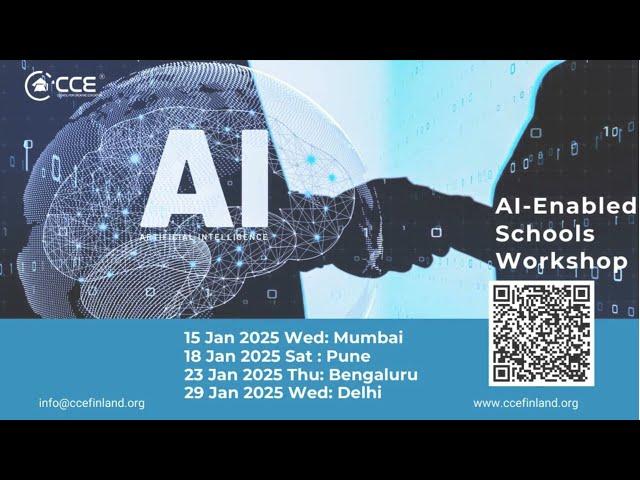 AI-Enabled Schools Workshop in Mumbai, Pune, Bengaluru, Delhi Jan 2025