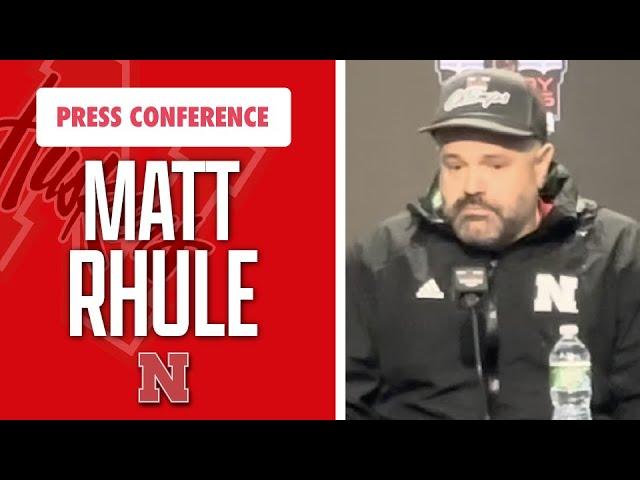 Nebraska head coach Matt Rhule breaks down NU’s 20-15 win in the Pinstripe Bowl I Huskers I GBR