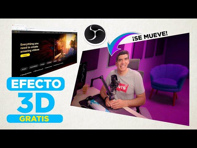 Aplica el efecto 3D GRATIS ► Con OBS Studio