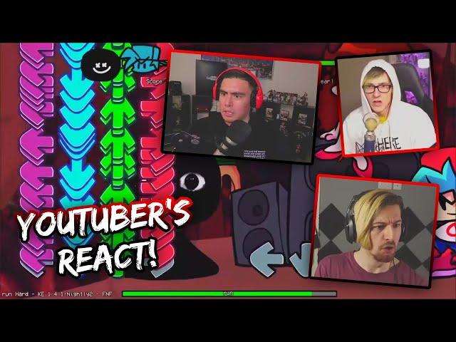 Youtuber's React To Friday Night Funkin' VS Bob Mod! | Run