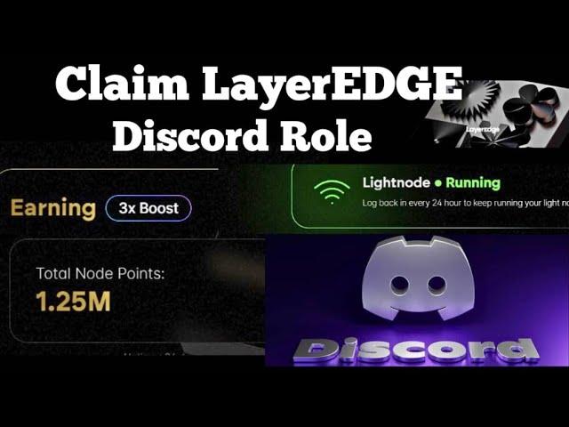 LAYEREDGE AIRDROP UPDATE: Full  Guide On How To Claim  Layeredge Discord Role (Ending soon) #crypto