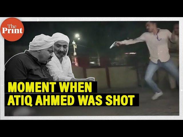 Prayagraj, UP: Moment when Atiq Ahmed, his brother Ashraf Ahmed were shot