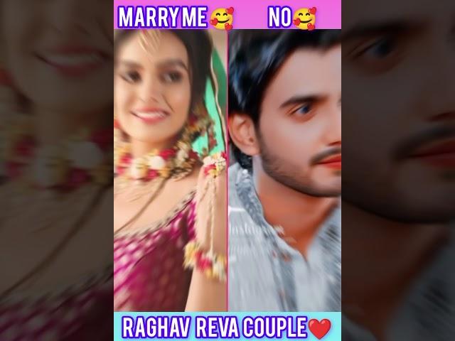 Raghav Reva Beautiful couple video#lovely #couple #dangaltv #love #serial#shorts  #navyashorts#123