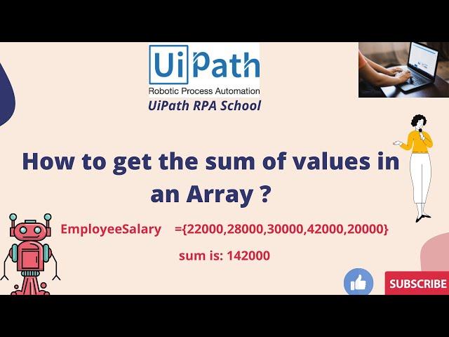 UiPath RPA - How to get the sum of values in an Array ?  || Arrays