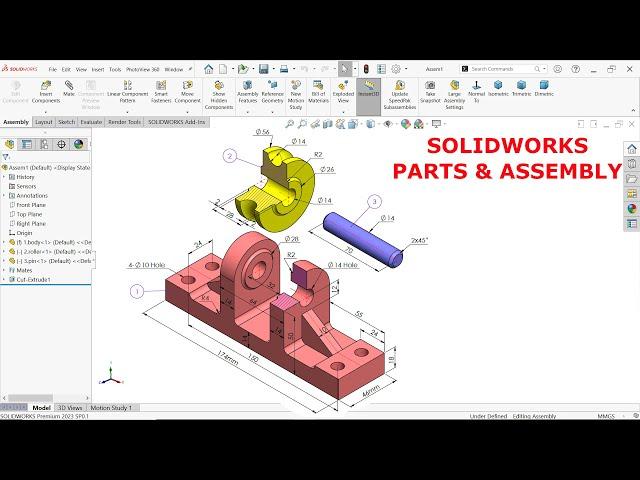SolidWorks Parts And Assembly Tutorial