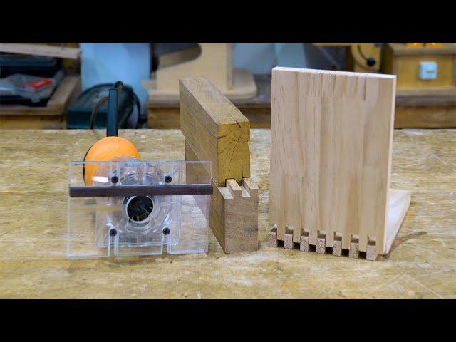 Awesome woodworking tips and tricks DIY router JIG for box joints and wood panel joints