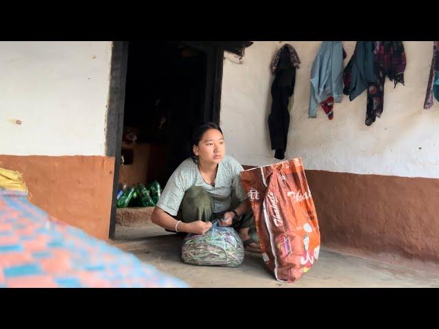 Ghar farkine packing sangai limbu puja pani garnu bhayo 